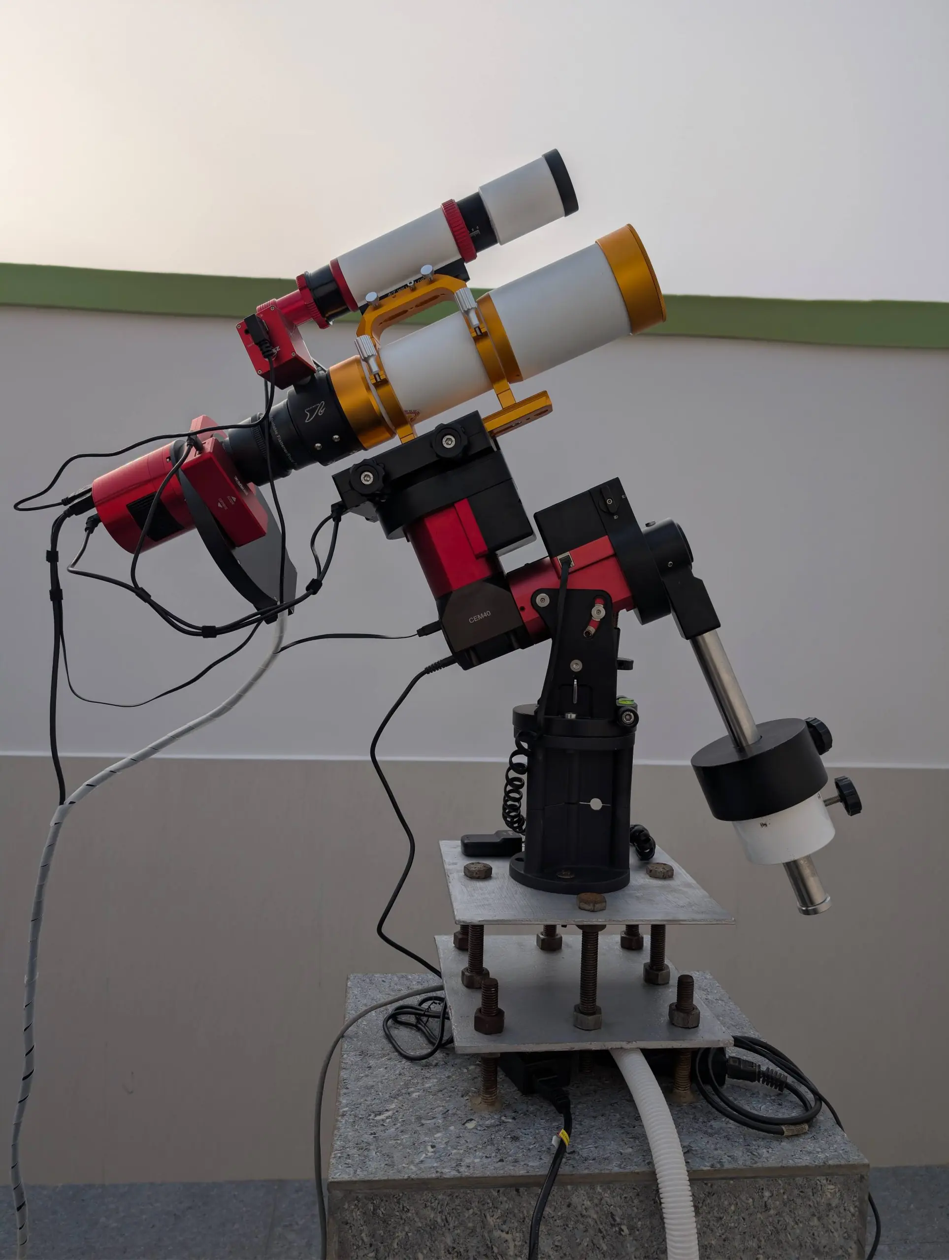 Pier 1 wide-field astrophotography setup featuring the William Optics 71GT APO and ZWO ASI2600MM Pro on an iOptron CEM40