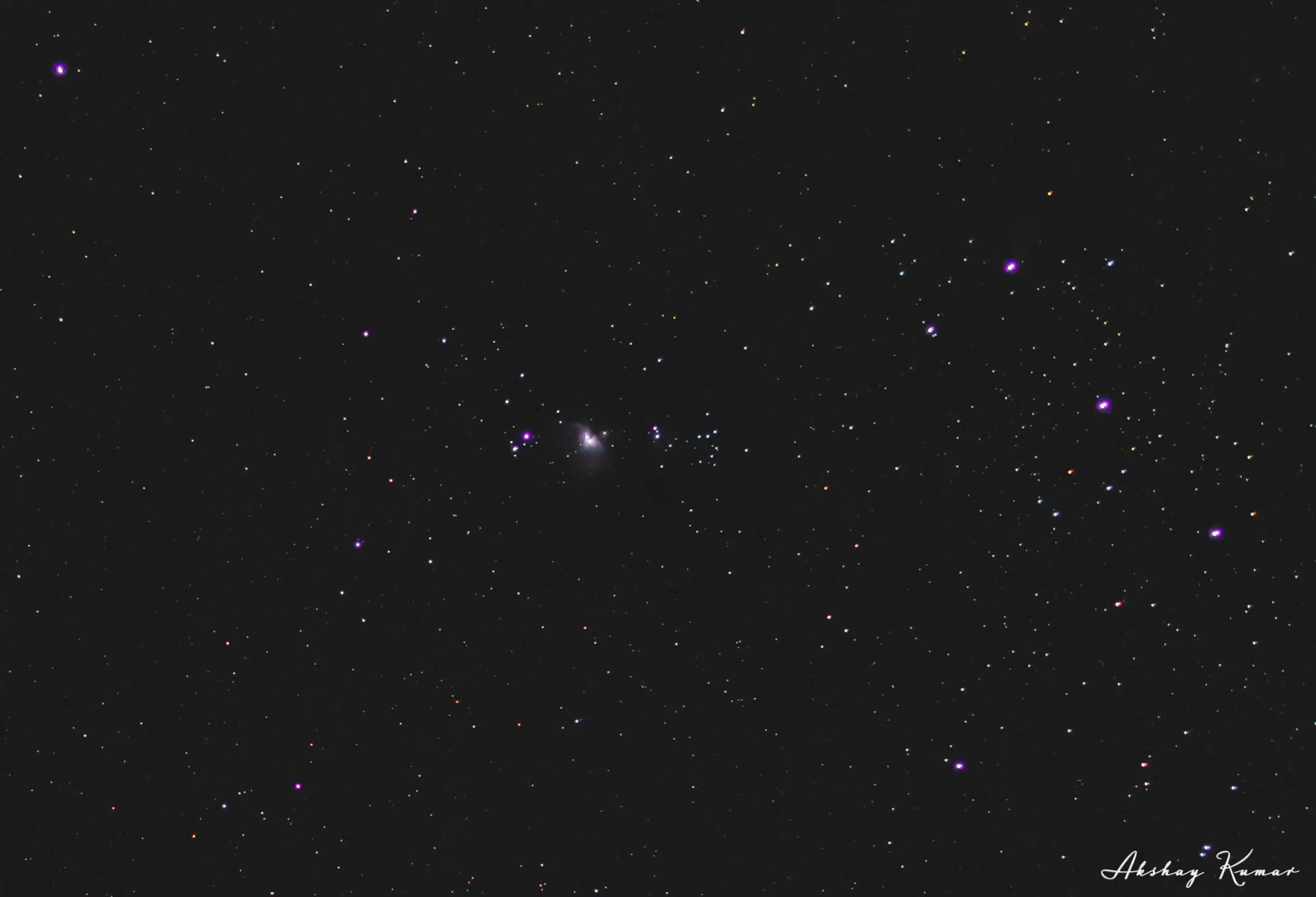 Widefield capture of the Orion constellation