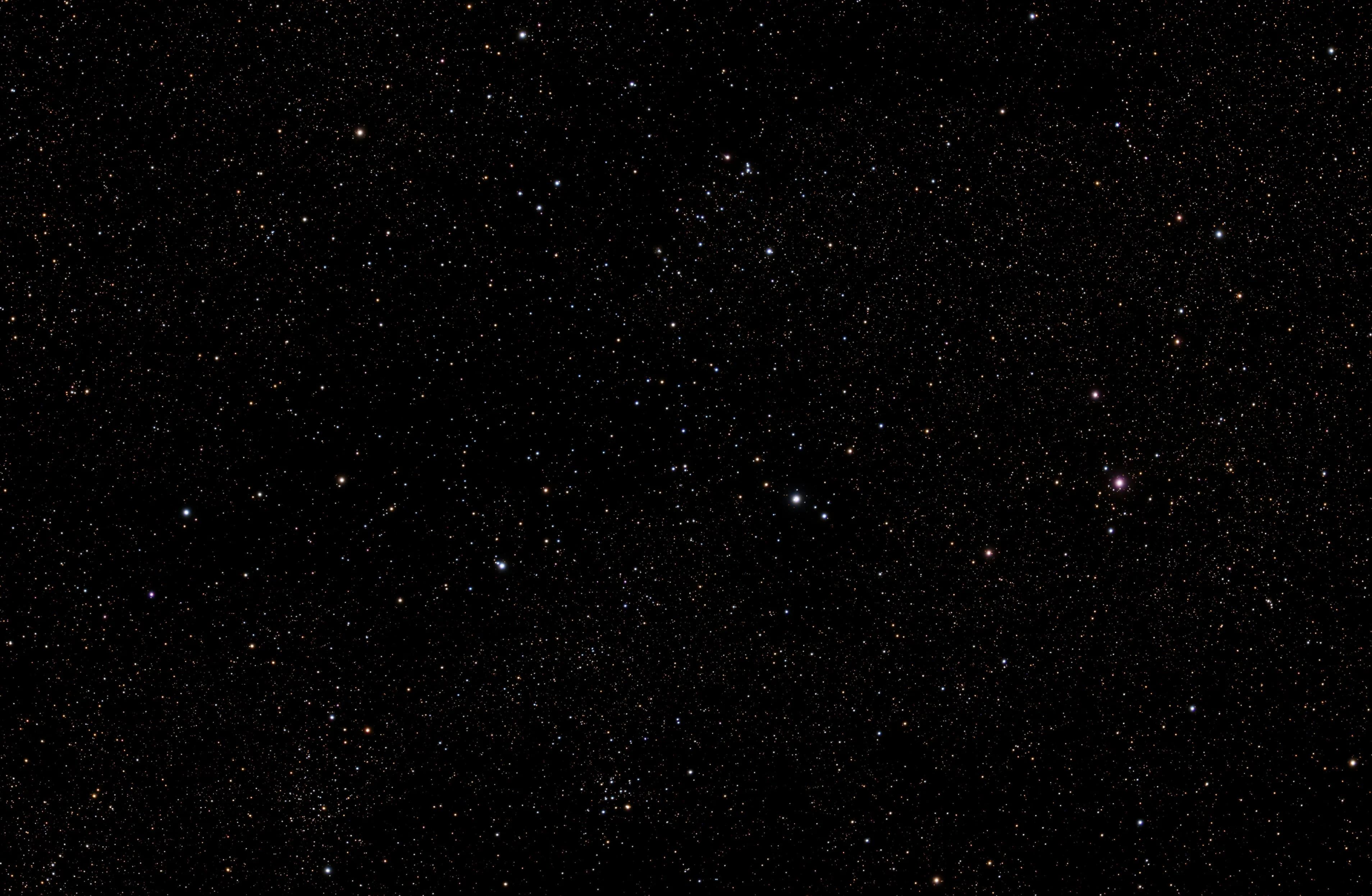 Astrometric annotated map of the Seagull Nebula region, identifying IC 2177, NGC 2327, open clusters, and the runaway star FN Canis Majoris bow shock. Base