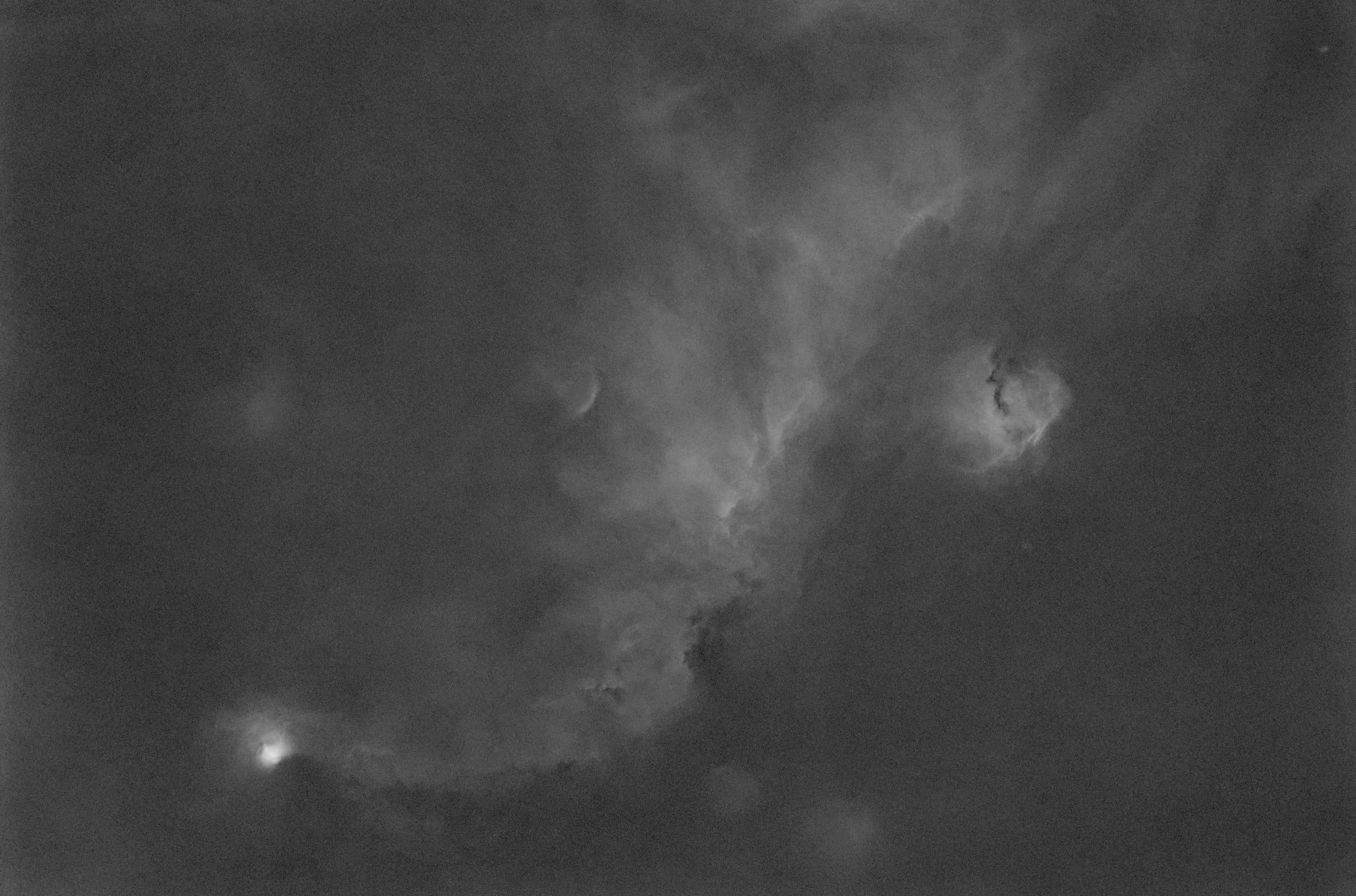 green channel faint OIII signal leakage