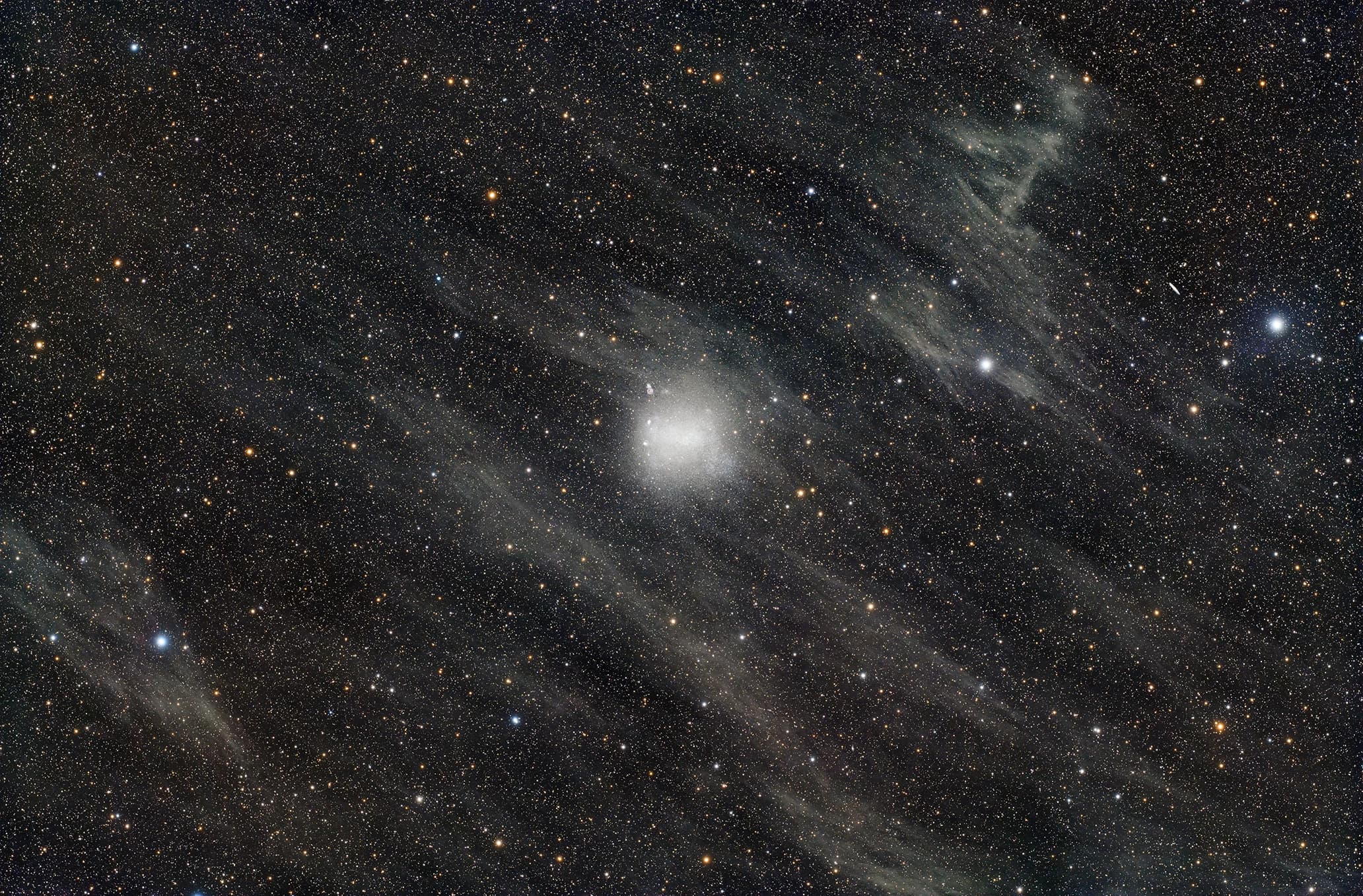 Barnard's Galaxy (NGC 6822), a barred irregular galaxy in the Local Group.