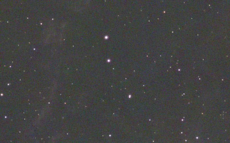 1:1 crop from the centre of the IC 443 field showing round, well-corrected stars