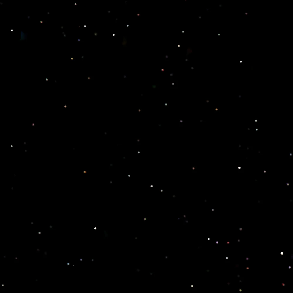 Star layer from the bottom-right corner of the IC 443 frame, before and after removing backfocus comet wings, enlarged 2x - After